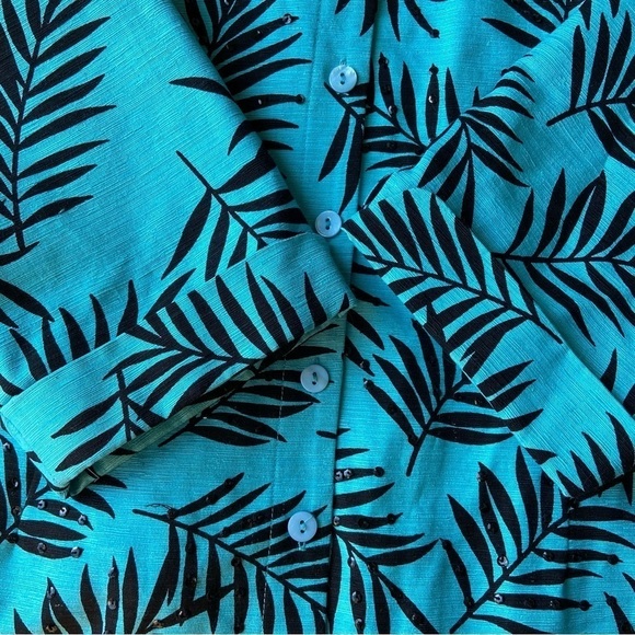 Vintage  Silk Land Pure Silk Sequins Blazer - Picture 8 of 14